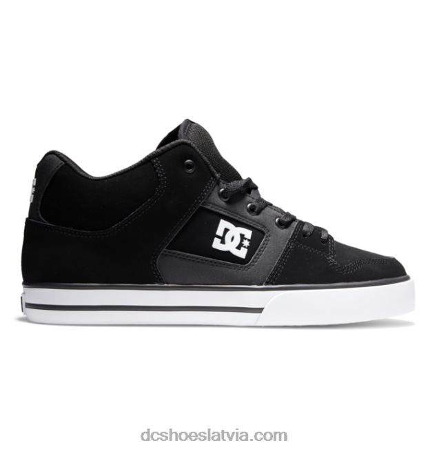 N008N145 Vīriešu apavi ar tīru vidu melns balts DC Shoes