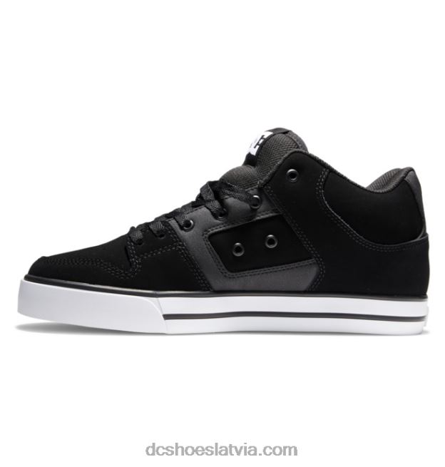 N008N145 Vīriešu apavi ar tīru vidu melns balts DC Shoes