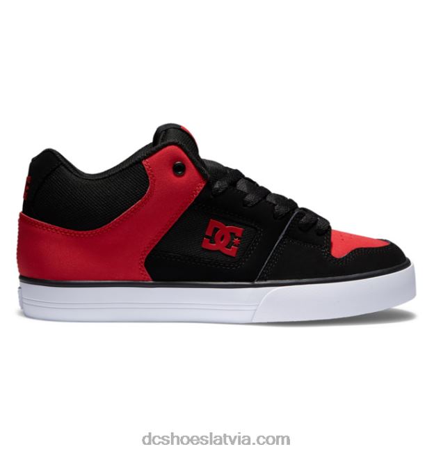 N008N169 Vīriešu apavi ar tīru vidu melns/sarkans DC Shoes
