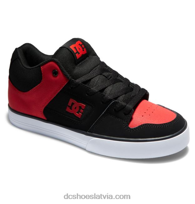 N008N169 Vīriešu apavi ar tīru vidu melns/sarkans DC Shoes