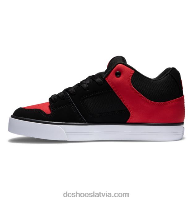 N008N169 Vīriešu apavi ar tīru vidu melns/sarkans DC Shoes