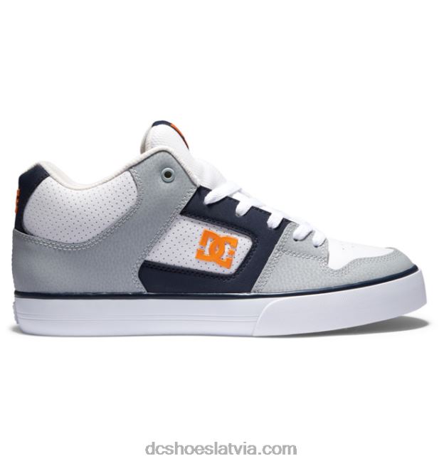 N008N188 Vīriešu apavi ar tīru vidu balts/pelēks/oranžs DC Shoes