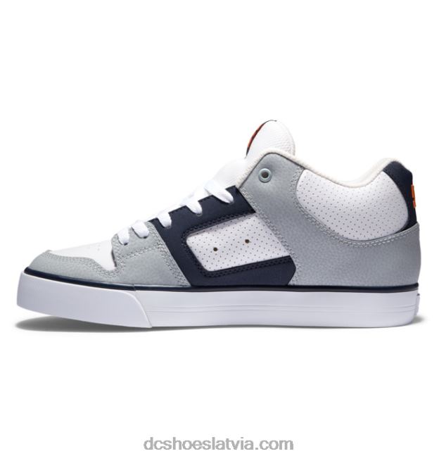 N008N188 Vīriešu apavi ar tīru vidu balts/pelēks/oranžs DC Shoes