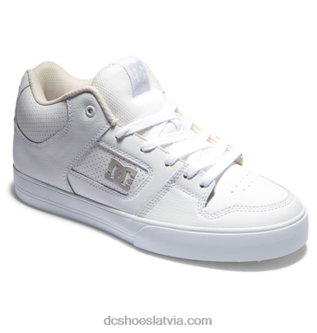 N008N194 Vīriešu apavi ar tīru vidu balts/pelēks DC Shoes
