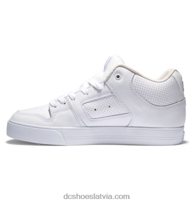N008N194 Vīriešu apavi ar tīru vidu balts/pelēks DC Shoes