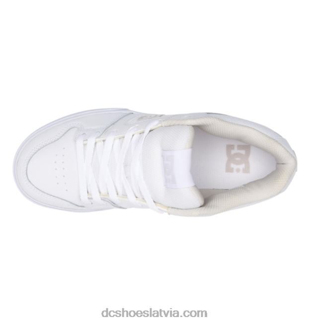 N008N194 Vīriešu apavi ar tīru vidu balts/pelēks DC Shoes