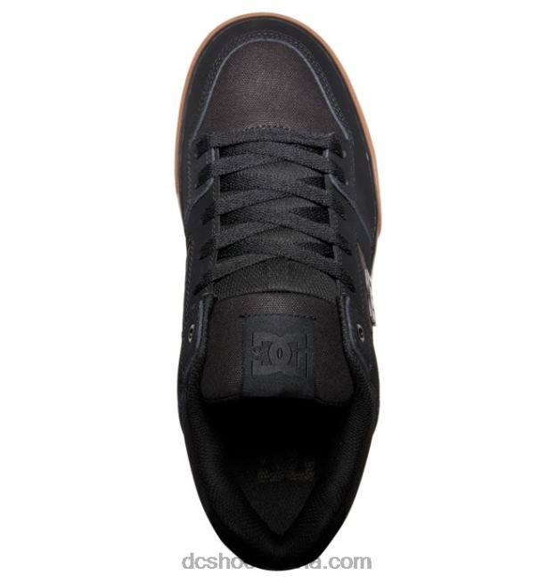 N008N249 tīri vīriešu apavi melns/gumija DC Shoes