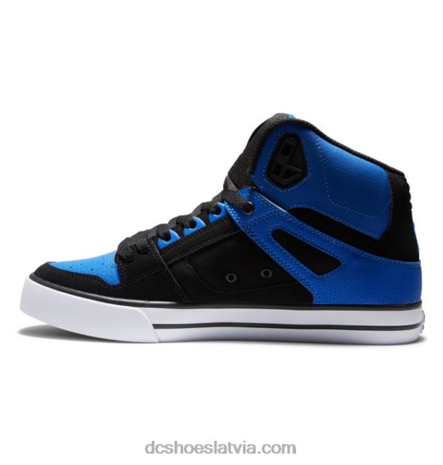 N008N261 tīri vīriešu apavi ar augstu augšdaļu melns/karalisks DC Shoes
