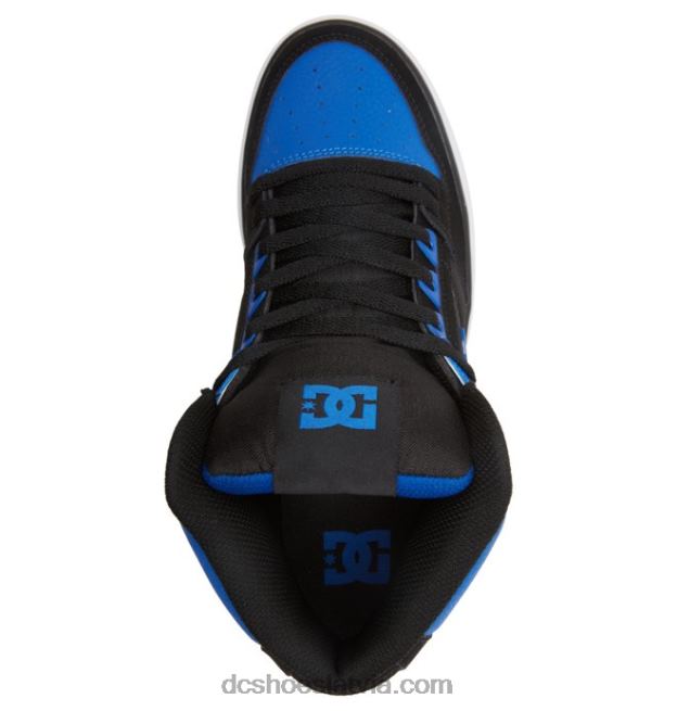 N008N261 tīri vīriešu apavi ar augstu augšdaļu melns/karalisks DC Shoes