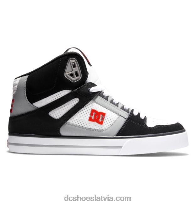 N008N263 tīri vīriešu apavi ar augstu augšdaļu melns/balts/sarkans DC Shoes