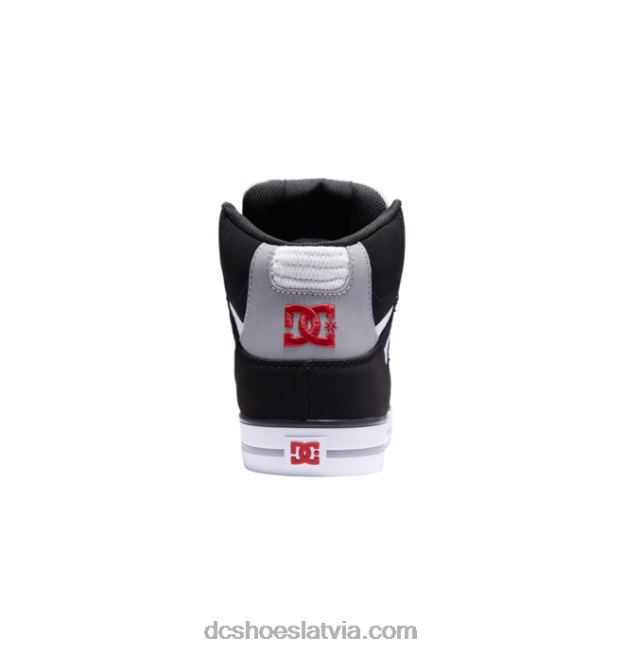 N008N263 tīri vīriešu apavi ar augstu augšdaļu melns/balts/sarkans DC Shoes