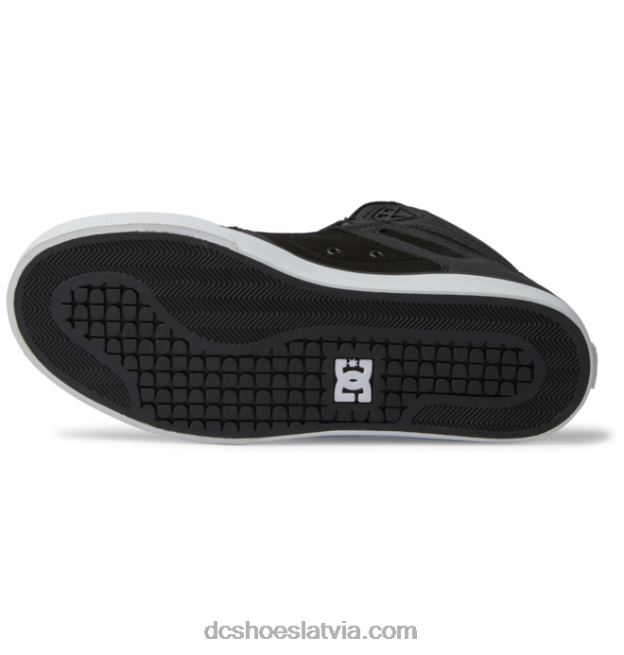 N008N264 tīri vīriešu apavi ar augstu augšdaļu melns balts DC Shoes