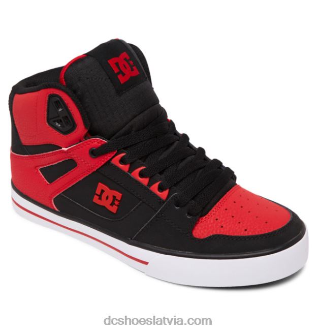 N008N265 tīri vīriešu apavi ar augstu augšdaļu ugunīgi sarkans/balts/melns DC Shoes