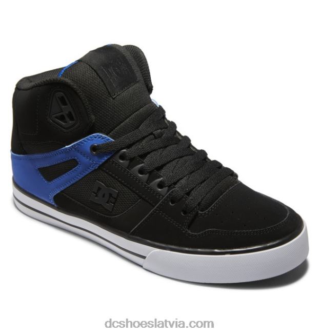 N008N267 tīri vīriešu apavi ar augstu augšdaļu melns/zils DC Shoes