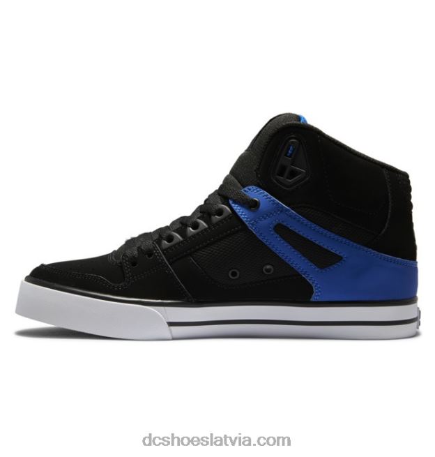 N008N267 tīri vīriešu apavi ar augstu augšdaļu melns/zils DC Shoes