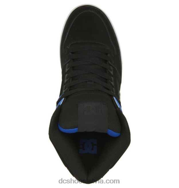 N008N267 tīri vīriešu apavi ar augstu augšdaļu melns/zils DC Shoes