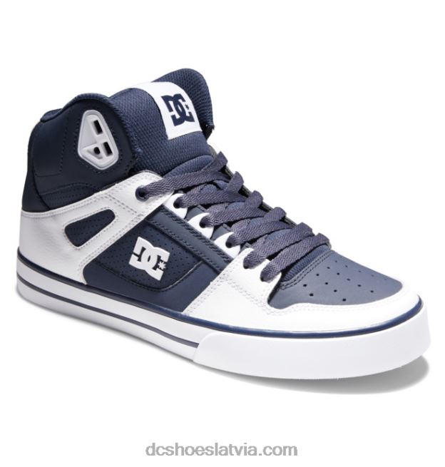 N008N270 tīri vīriešu apavi ar augstu augšdaļu dc navy/balts DC Shoes