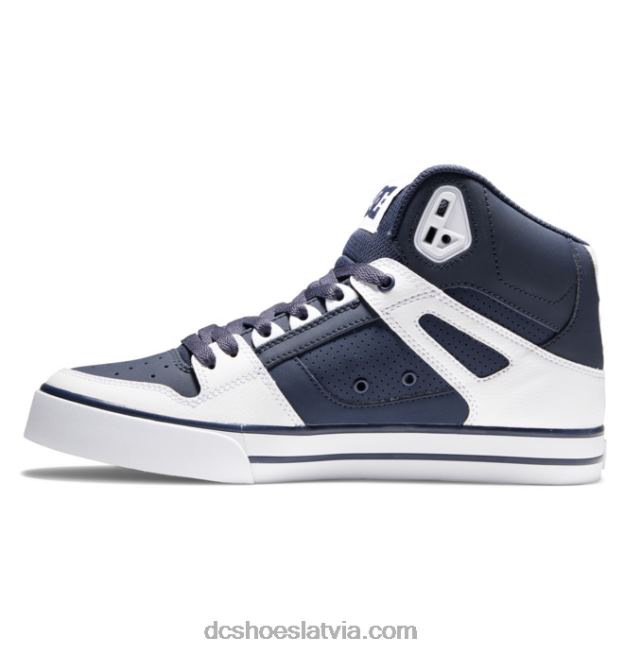 N008N270 tīri vīriešu apavi ar augstu augšdaļu dc navy/balts DC Shoes