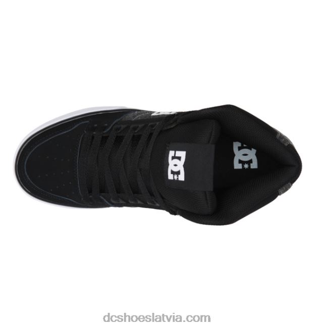 N008N35 tīri vīriešu apavi ar augstu augšdaļu melnais/kaujas kuģis DC Shoes