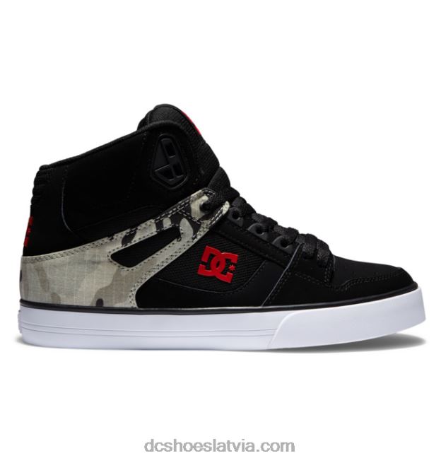 N008N36 tīri vīriešu apavi ar augstu augšdaļu astro camo melns DC Shoes