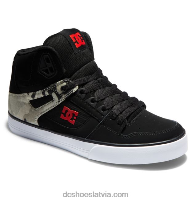 N008N36 tīri vīriešu apavi ar augstu augšdaļu astro camo melns DC Shoes