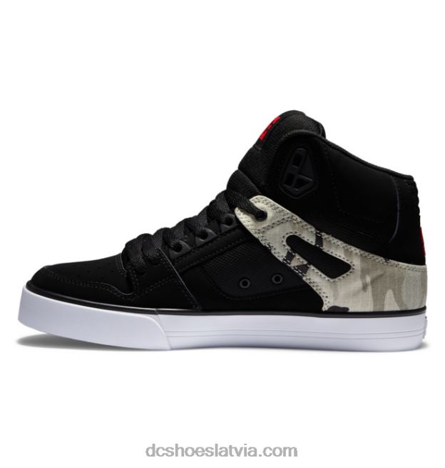 N008N36 tīri vīriešu apavi ar augstu augšdaļu astro camo melns DC Shoes