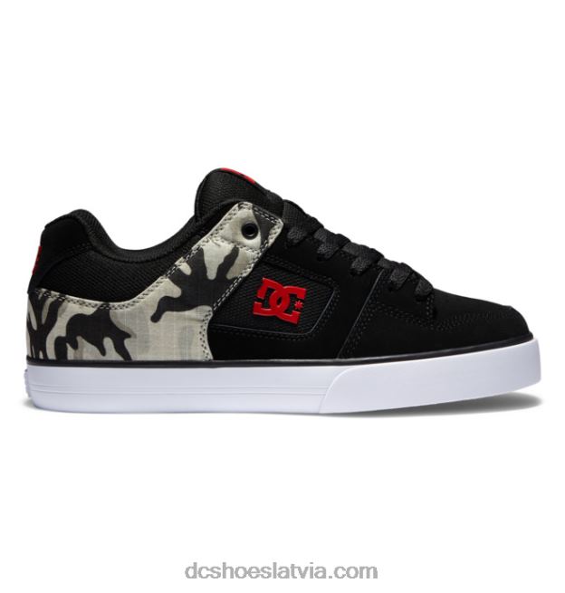 N008N37 tīri vīriešu apavi melna kamuflāža DC Shoes