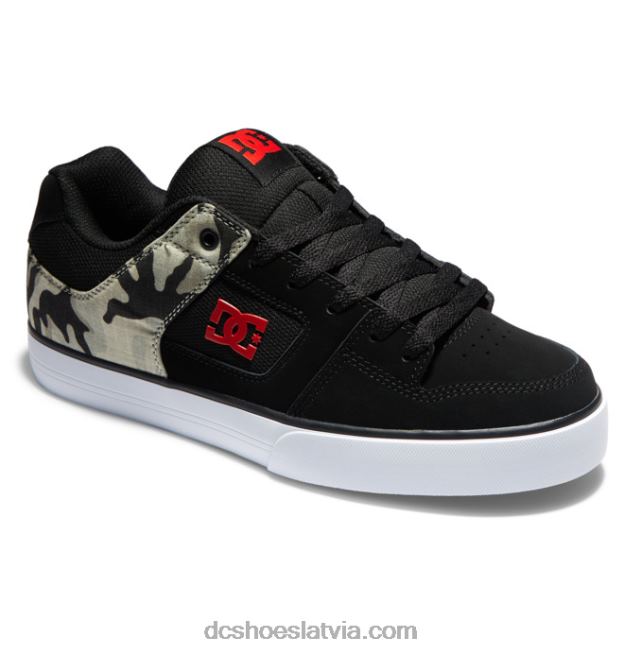 N008N37 tīri vīriešu apavi melna kamuflāža DC Shoes