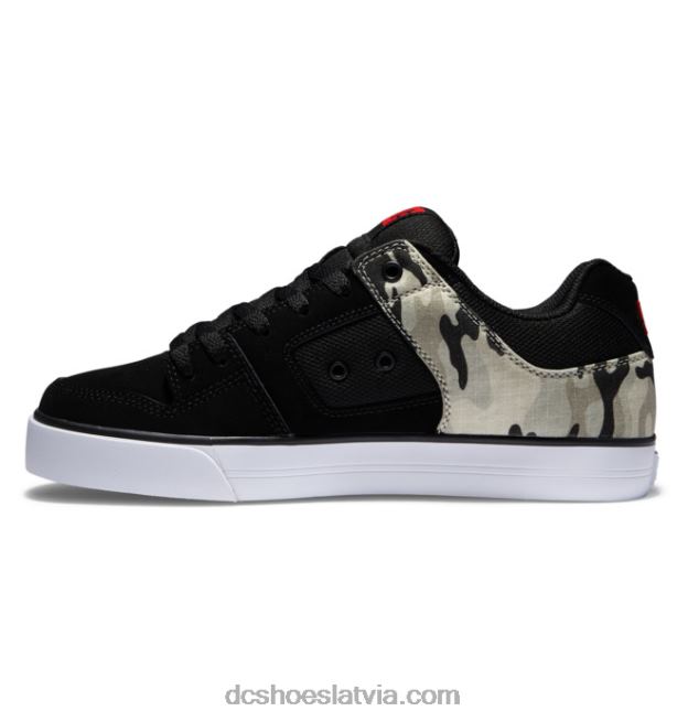 N008N37 tīri vīriešu apavi melna kamuflāža DC Shoes