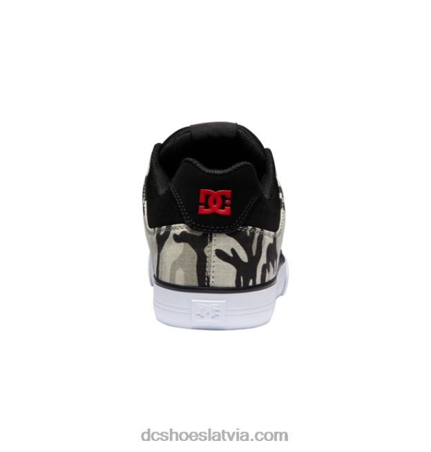 N008N37 tīri vīriešu apavi melna kamuflāža DC Shoes