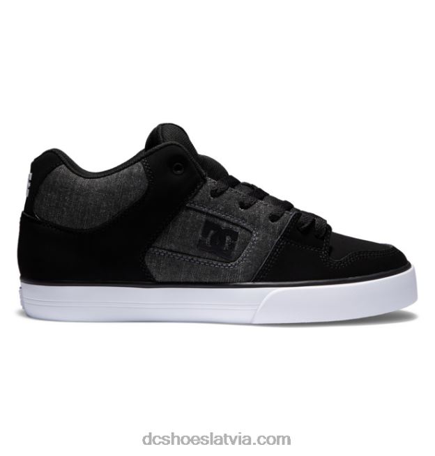 N008N88 Vīriešu apavi ar tīru vidu melnas/bruņas DC Shoes
