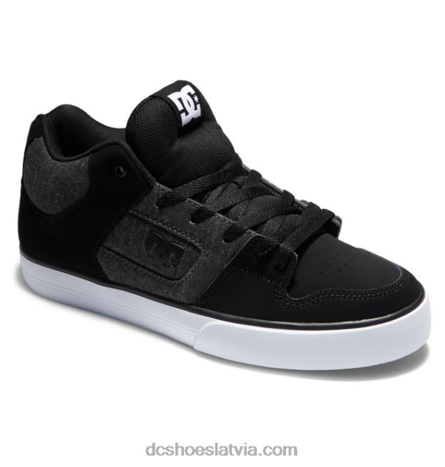 N008N88 Vīriešu apavi ar tīru vidu melnas/bruņas DC Shoes
