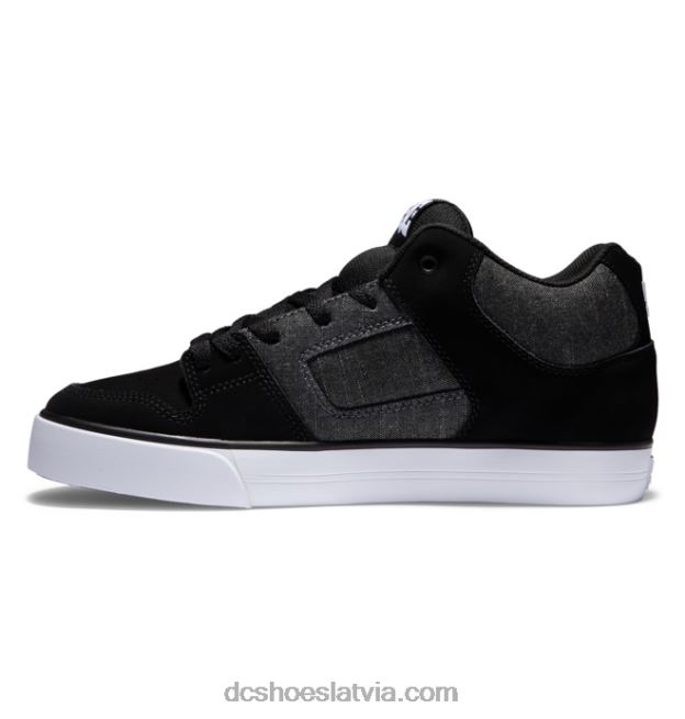 N008N88 Vīriešu apavi ar tīru vidu melnas/bruņas DC Shoes