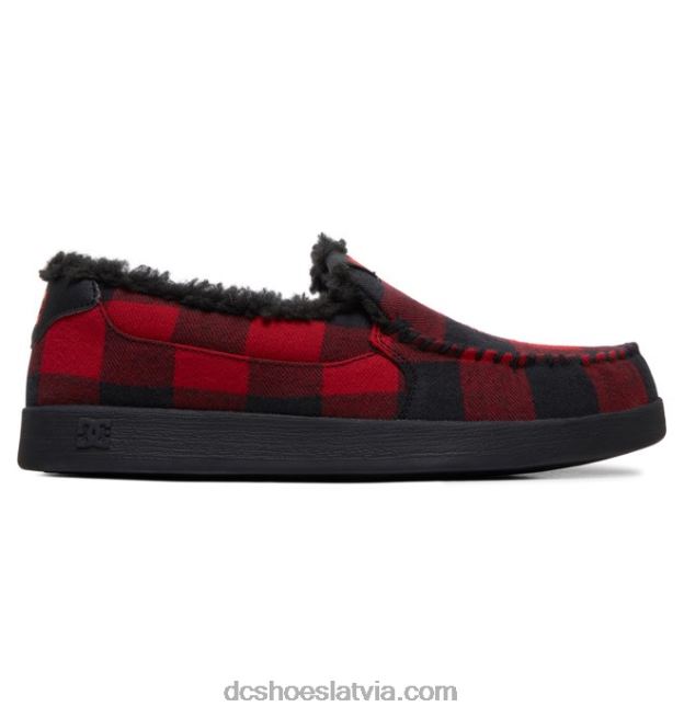 N008N301 vīriešu villain ziemas slip on kurpes melns bifeļu pleds DC Shoes