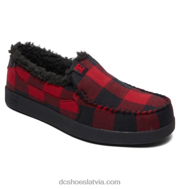 N008N301 vīriešu villain ziemas slip on kurpes melns bifeļu pleds DC Shoes