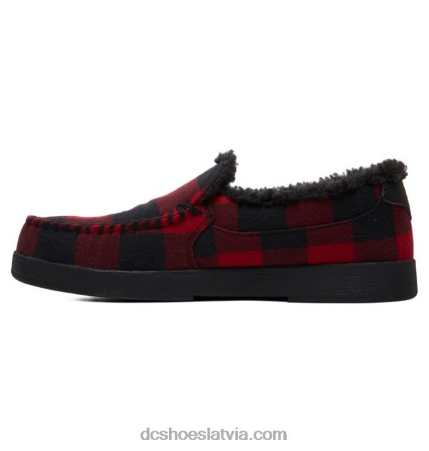N008N301 vīriešu villain ziemas slip on kurpes melns bifeļu pleds DC Shoes