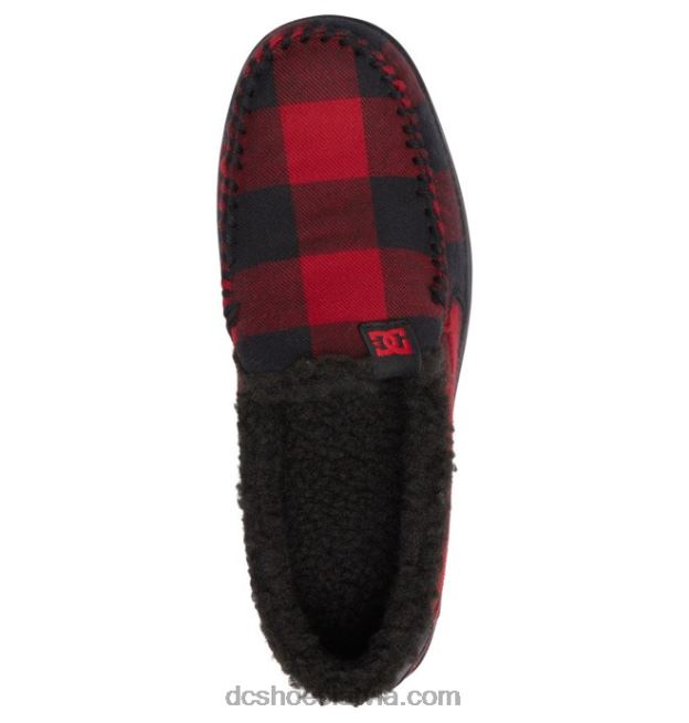 N008N301 vīriešu villain ziemas slip on kurpes melns bifeļu pleds DC Shoes