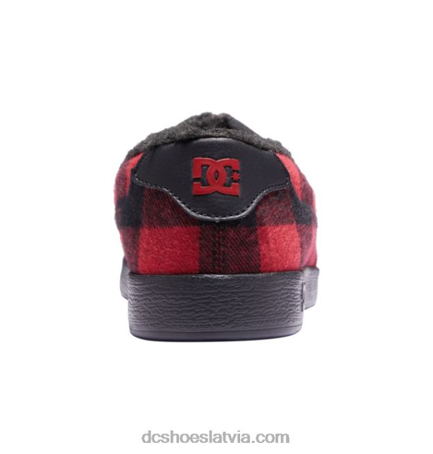 N008N301 vīriešu villain ziemas slip on kurpes melns bifeļu pleds DC Shoes