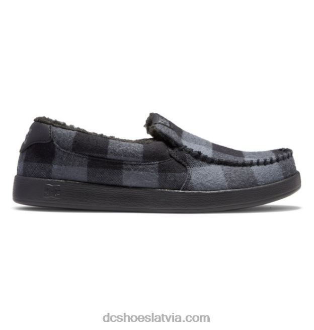 N008N305 vīriešu villain ziemas slip on kurpes melns/ogles DC Shoes