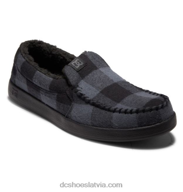 N008N305 vīriešu villain ziemas slip on kurpes melns/ogles DC Shoes