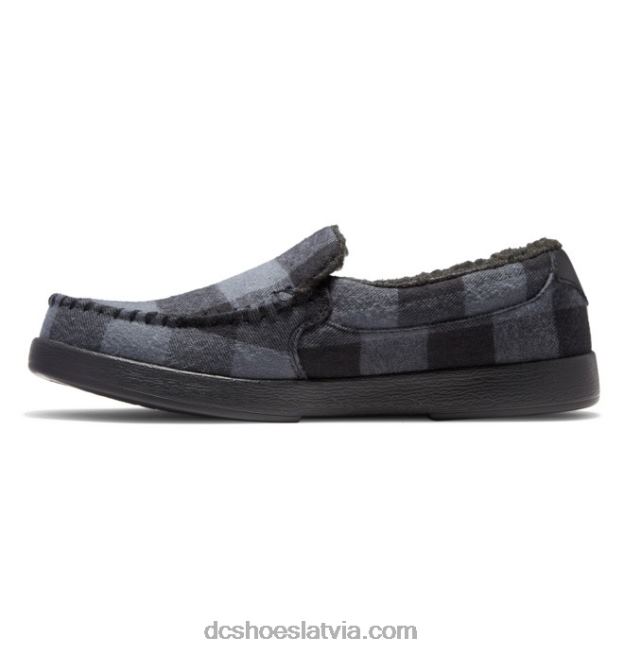 N008N305 vīriešu villain ziemas slip on kurpes melns/ogles DC Shoes