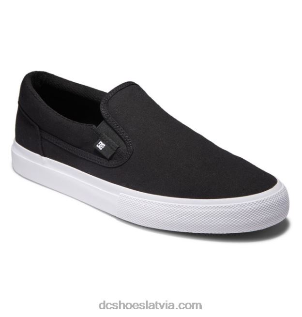 N008N344 vīriešu manuāli uzvelkami apavi melns balts DC Shoes