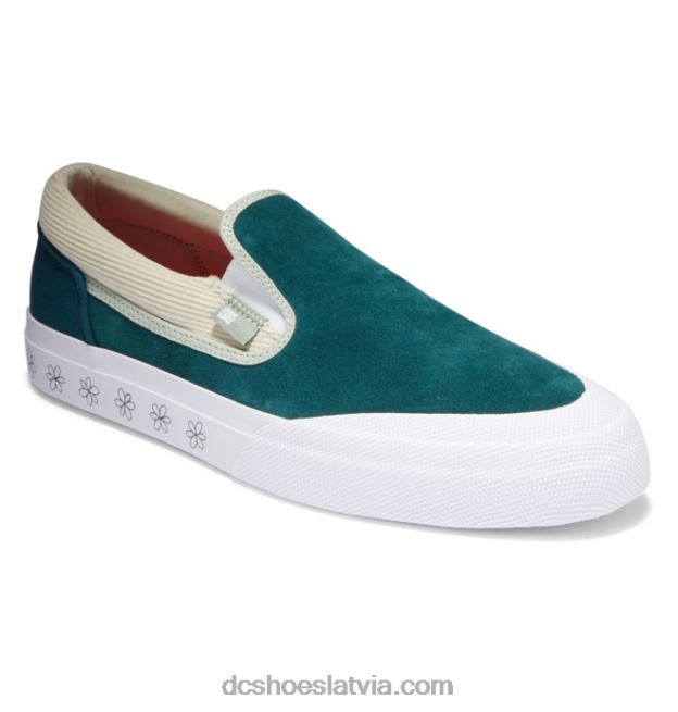 N008N375 rokasgrāmatas x susie slip-on kurpes tumši zilganzaļa DC Shoes
