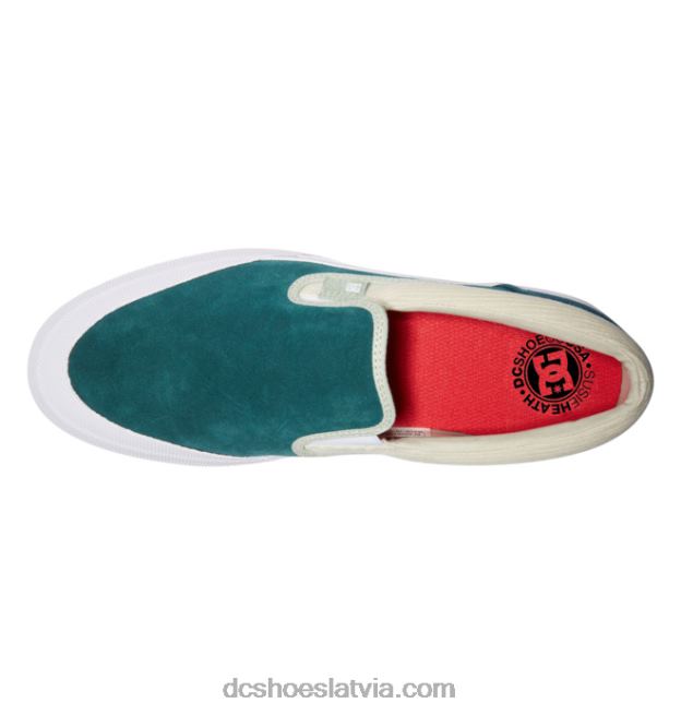 N008N375 rokasgrāmatas x susie slip-on kurpes tumši zilganzaļa DC Shoes