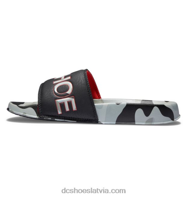 N008N191 dc slide - slider sandales vīriešiem astro camo melns DC Shoes