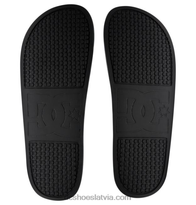 N008N192 lynx slide - slider sandales vīriešiem melns/pelēks/sarkans DC Shoes