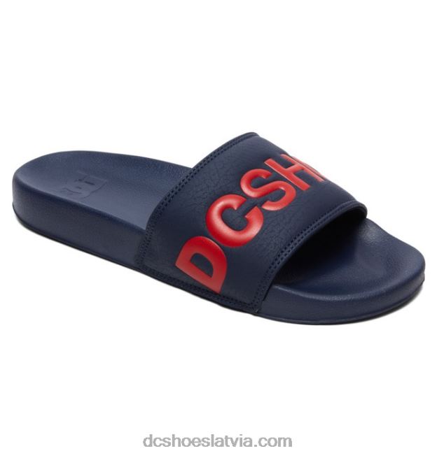 N008N240 dc slide - slider sandales vīriešiem tumšs/sarkans DC Shoes