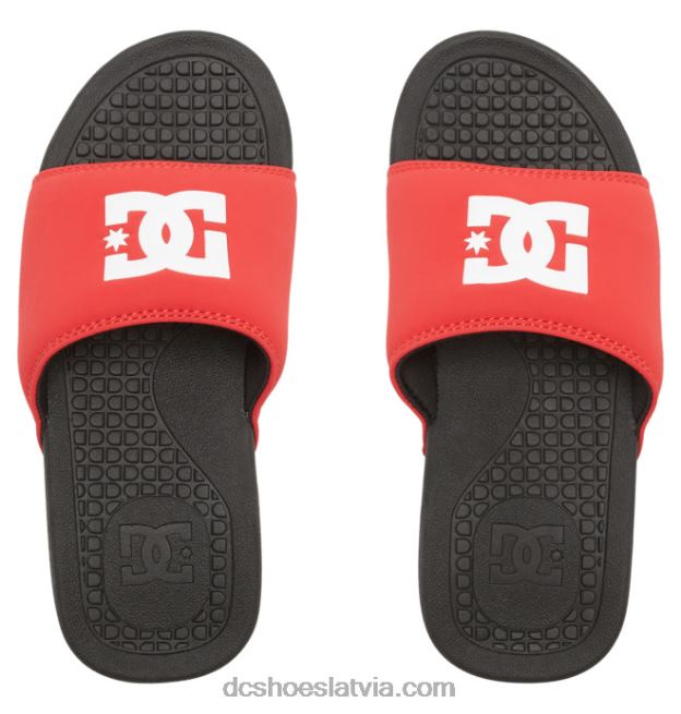 N008N317 bolsa - vīriešu sandales melns/sarkans DC Shoes