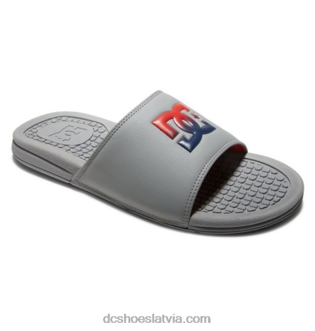 N008N331 vīriešu bolsa slaidi pelēks/sarkans DC Shoes