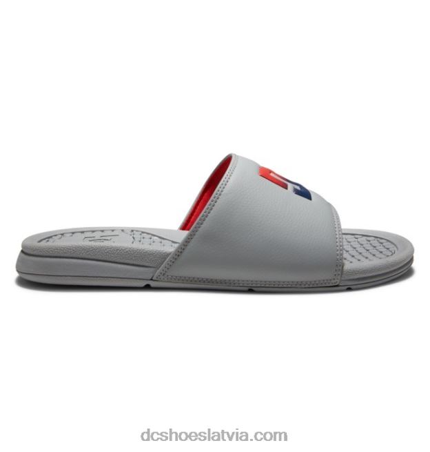 N008N331 vīriešu bolsa slaidi pelēks/sarkans DC Shoes
